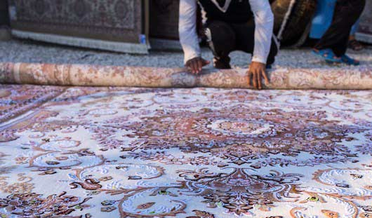 روش اصولی لول کردن قالی در قالیشویی منیریه 